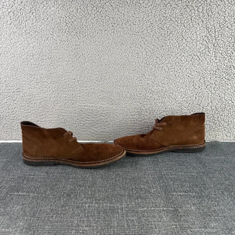 J.Crew MacAlister Desert Boots Mens 8.5 Brown Suede Leather Lace Up Chukka H022